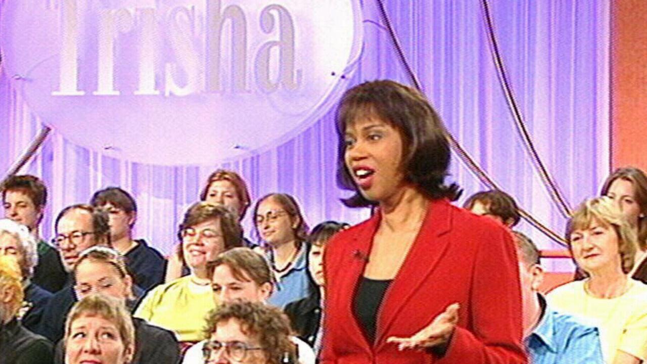 Trisha during taping of her British TV program, Trisha.