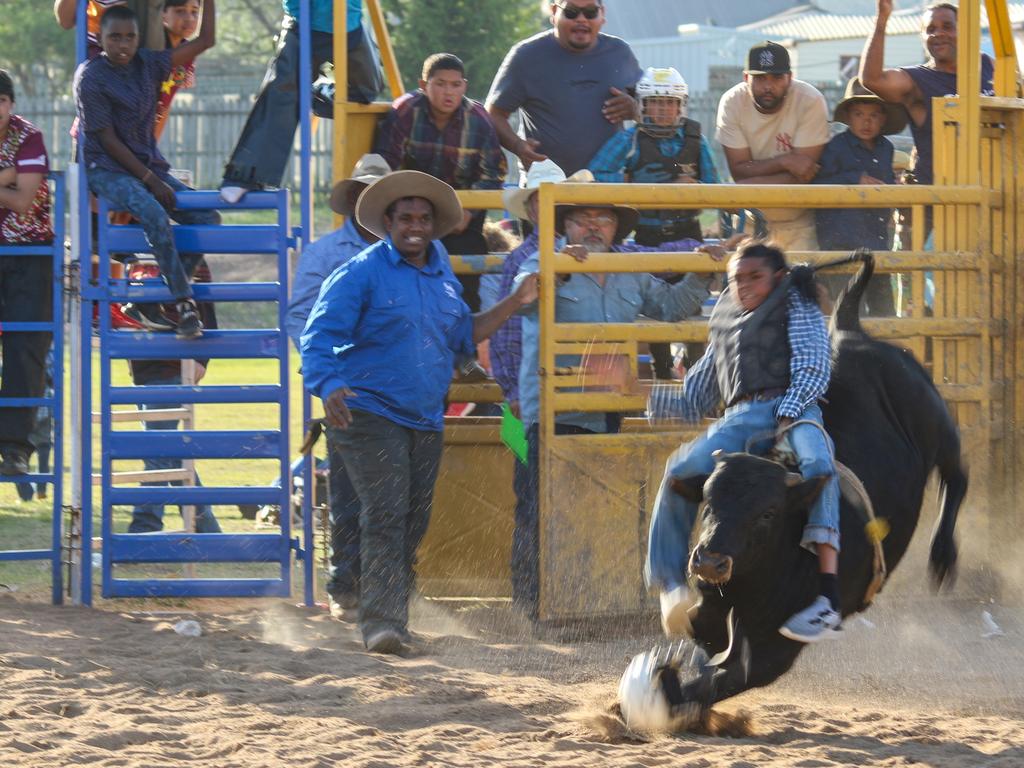 Cherbourg Rodeo, October 15, 2021. Picture: Holly Cormack