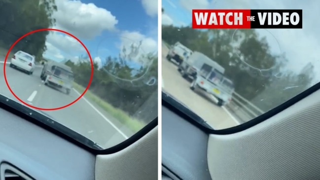 Motorist catches ute drivers ‘muppets’ in near miss