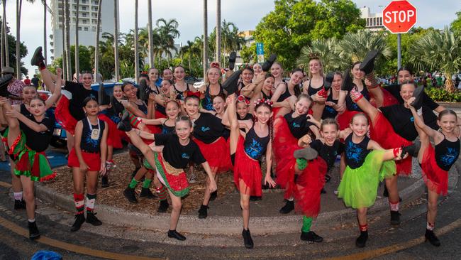 Sam's Dance Studio as thousands of Territorians braved the tropical heat for A Very Darwin Christmas Pageant. Picture: Pema Tamang Pakhrin