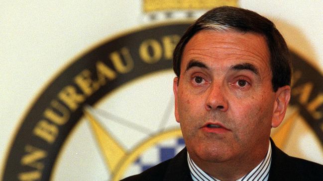 Then-Victorian Police Commissioner Neil Comrie in March, 2001. Picture: News Corp