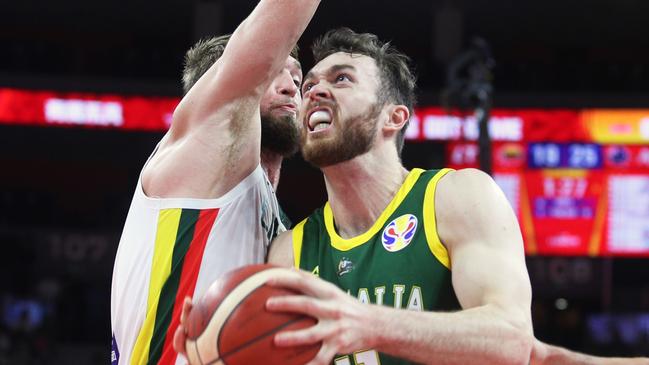 Nick Kay has been a key contributor for the Boomers at the World Cup. Picture: AP