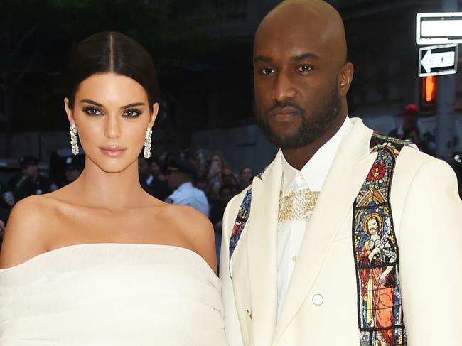 NEW YORK, NY - MAY 07:  Kendall Jenner and Virgil Abloh attend the Heavenly Bodies: Fashion & The Catholic Imagination Costume Institute Gala at The Metropolitan Museum of Art on May 7, 2018 in New York City.  (Photo by Jamie McCarthy/Getty Images)