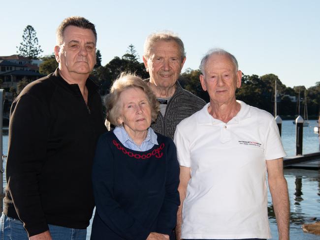 Gerry Manderson, Anne and Peter Massasso and George Citer oppose a boardwalk threading through the entire Ryde council area. Picture: Monique Harmer