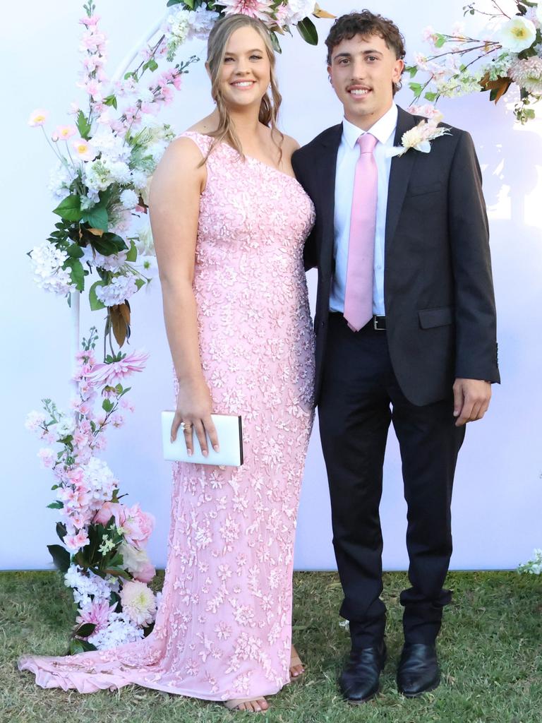 Hayley with formal partner at the 2024 St Ursula's College formal.