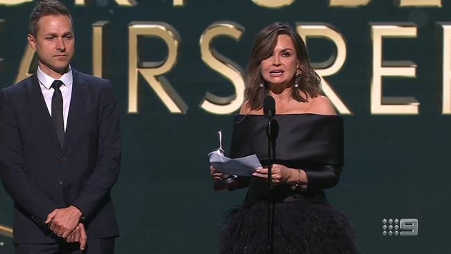 Lisa Wilkinson speaking at the 2022 Logies. Picture: Channel 9