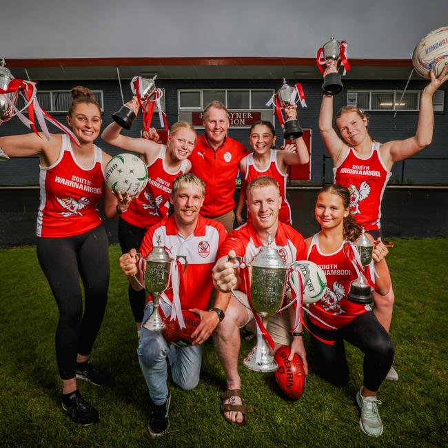 South Warrnambool have won the last two Hampden league senior football and open netball grand finals. Picture: Nicole Cleary