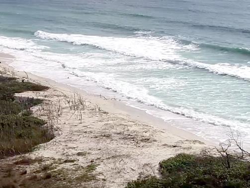 Bribie Island, potential ocean breaththrough that would thBribie Island, potential ocean breaththrough that would threaten Golden Beach and Pelican Waters. MUST CREDIT Images - Dr Simon Albert and Dr Alistair Grinham, University of Queensland