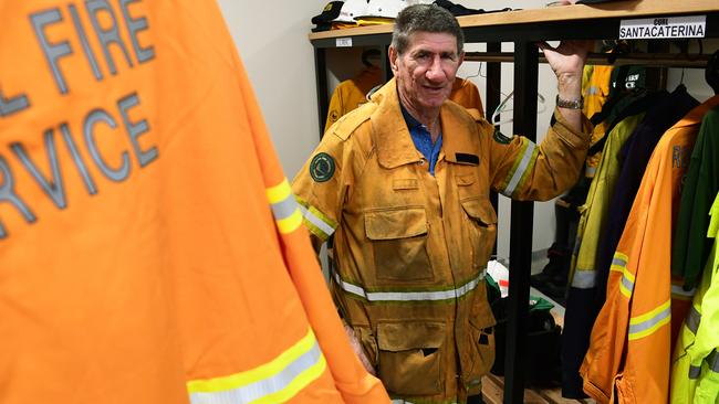 Rural fire brigade volunteer Col Santacaterina was woken by his pager on the night of the fire.