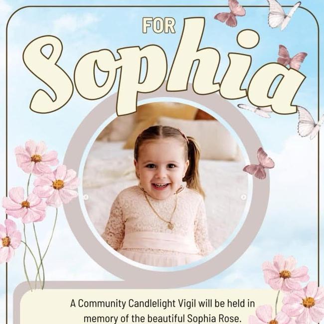 A candlelight vigil will be held on Sunday.