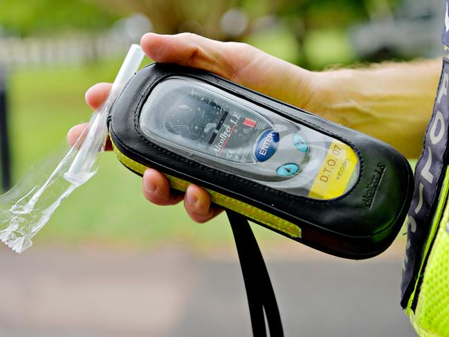 Stock photo of a breathalyser. NT Police setup a Roadside Breath Testing (RBT) station at Mindil Beach for Operation Sepio which will run over the Christmas period targeting drink driving and vehicle compliance.