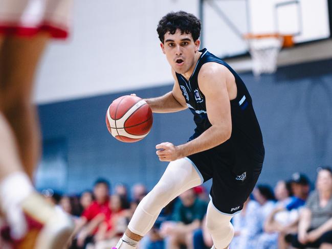 Brisbane Grammar guard Lebron Brooks gets to his spot in round eight of the season. Picture courtesy of Cassidy Muir Photography.