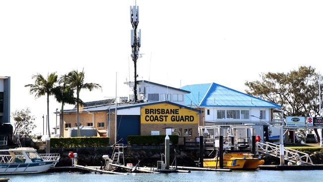 Generic pictures of the Brisbane Coast Guard facility and boats at Manly Harbour. Picture: David Clark