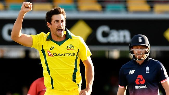 Mitchell Starc has vowed to lead the way for the Australians. Picture: Getty Images