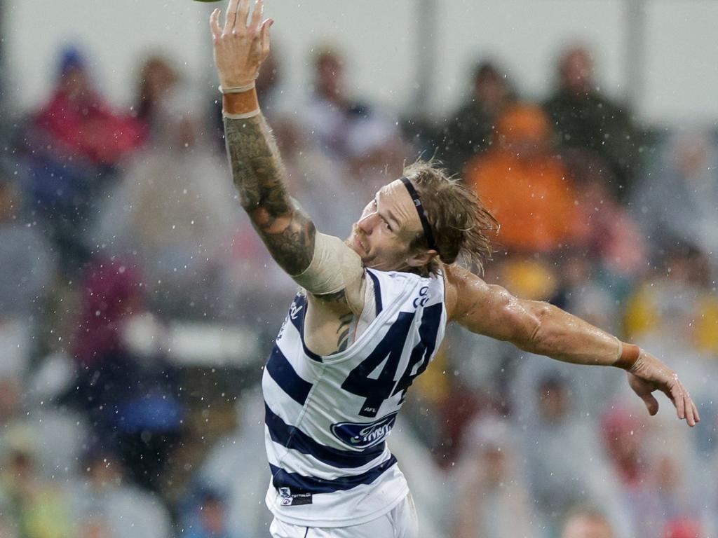 Tom Stewart was subbed out with concussion. Picture: Getty Images