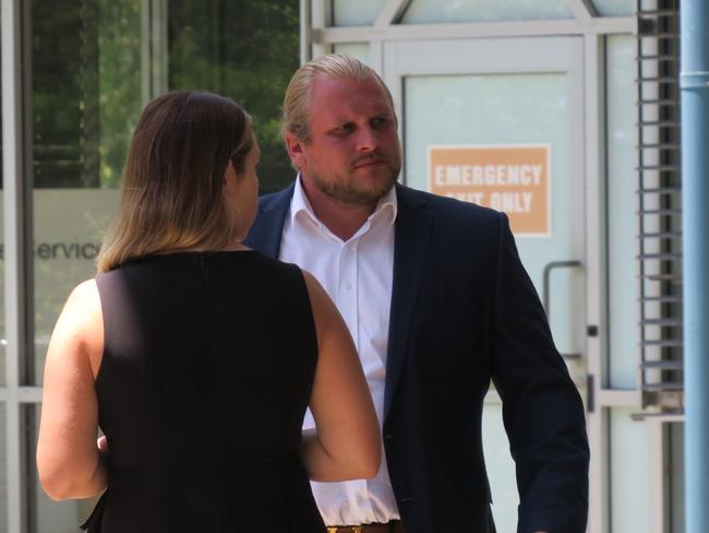 `Mate, what’s that bulging in you pants?’ “I guess it’s drugs”. Mehlhopt outside Gosford District Court. Picture: Richard Noone