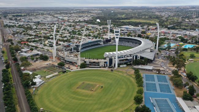 A masterplan for Kardinia Park has been put on ice until after the October local government elections. Picture: Alan Barber