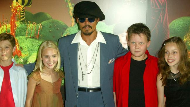 AnnaSophia Robb (far right) worked with Depp in 2005 at just 9 years old, saying the actor “treats everyone with the same amount of respect”. Picture: Tim Whitby/WireImage