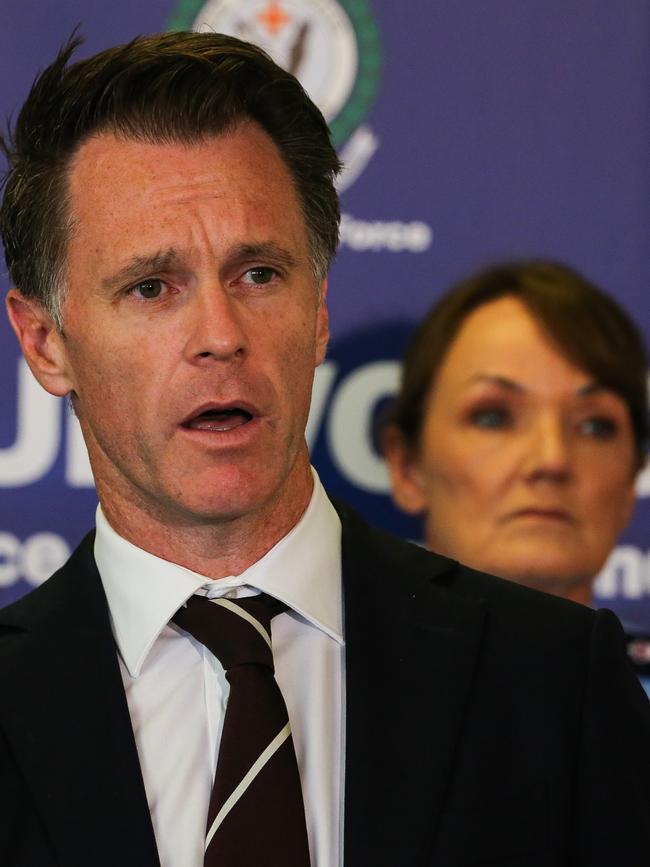 Publicly Premier Chris Minns was sticking by Ms Webb publicly. Picture: Gaye Gerard