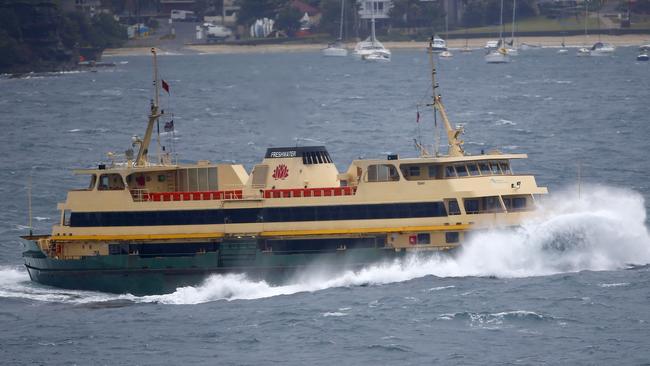 The replacement Emerald-class ferries will be able to handle the swells up to 4.5m across North Head, transport authorities have confirmed. File picture: Bradley Hunter