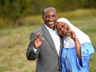 AT PEACE: Redbank Plains residents Leandre Nkuriza and Salama Mariam moved to Australia six years ago. Picture: Rob Williams