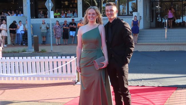 The students from Urangan State High School celebrating their formal.