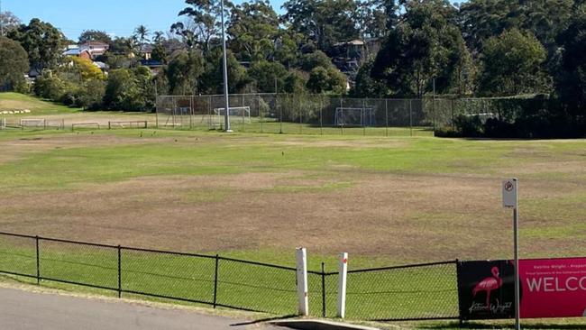 A football field at the Harrie Dening Centre in Kareela.