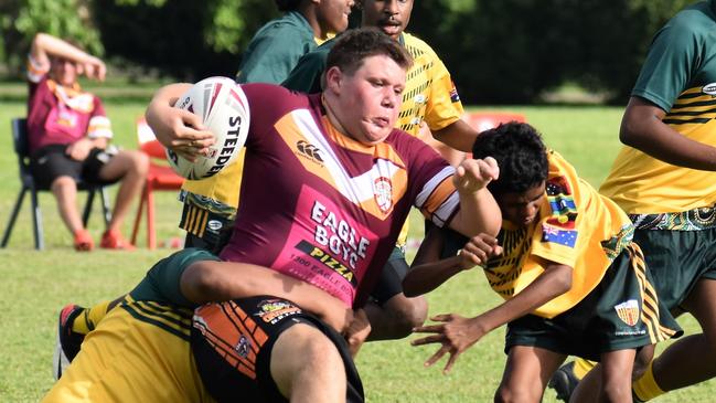 Photographs from the Will Murdoch Perpetual Shield. The annual U14 rugby league competition, in its second year, involved Gilroy Santa Maria College, Ingham State High School and St Teresa's Catholic College Abergowrie. Picture: Cameron Bates