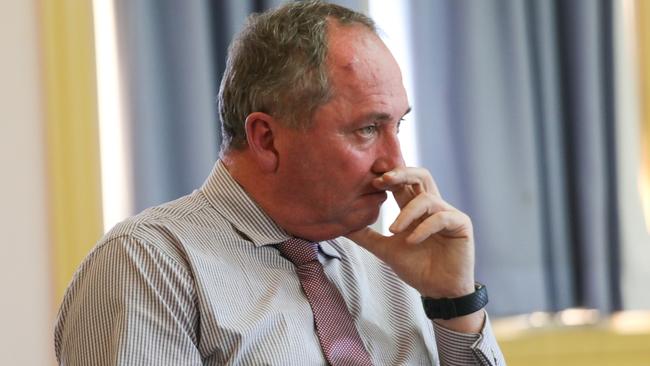 Nationals MP Barnaby Joyce says he has “zero prospects” of being handed a cabinet position. Picture: AAP Image/Steve Gonsalves.