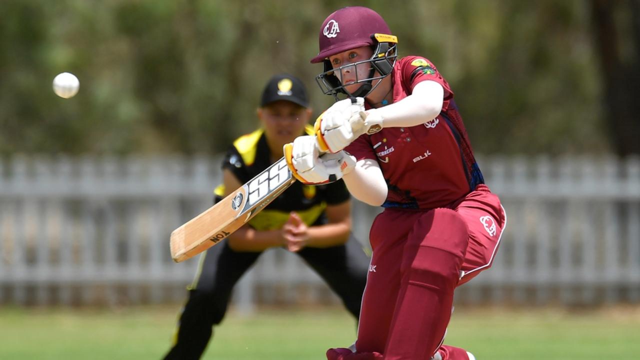 Caloundra women's player Taylor Fitzgerald in action.