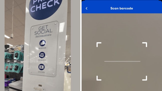 The new price scanner is only temporary according to the store. Image: Supplied