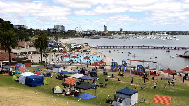 Christmas at the Geelong Waterfront. Picture: Mike Dugdale