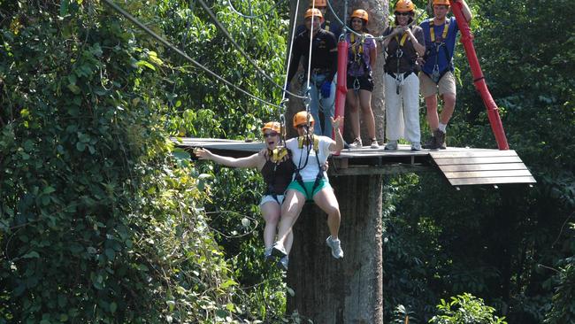 An engineering report suggests tourists on a proposed Mt Coot-tha zipline could come perilously close to bottoming out unless measures are taken to avoid two hills along the route. File photo: SIAN POWELL