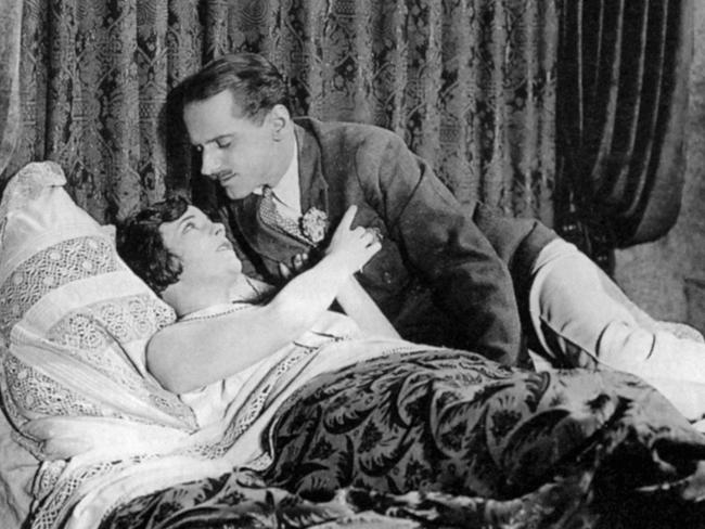 A still from 1927 film The Pleasure Garden, Alfred Hitchcock's first film as director.