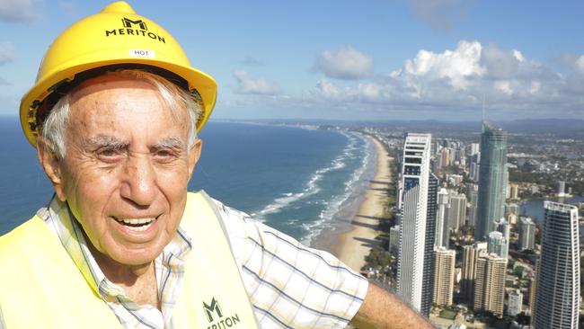 Harry Triguboff atop the 76-floor Ocean tower. He’s bought another site,