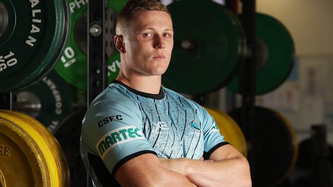 Jack Williams is ready to step up for the Sharks in 2020. Picture: David Swift