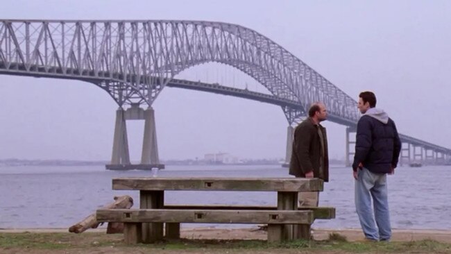 Baltimore's Key Bridge featured in The Wire. Picture: HBO