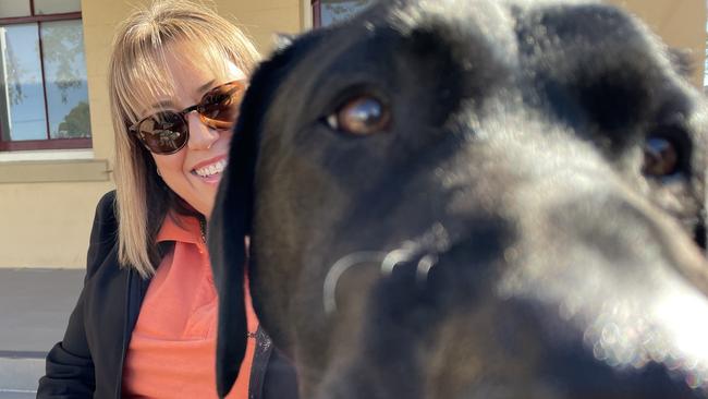 Dimitri with Ciaia Knox at Taree court. Picture: Janine Watson.