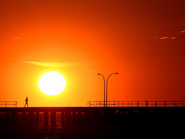 Melbourne’s heat played a big role. It reached 35C on Monday. Picture: Nicole Garmston