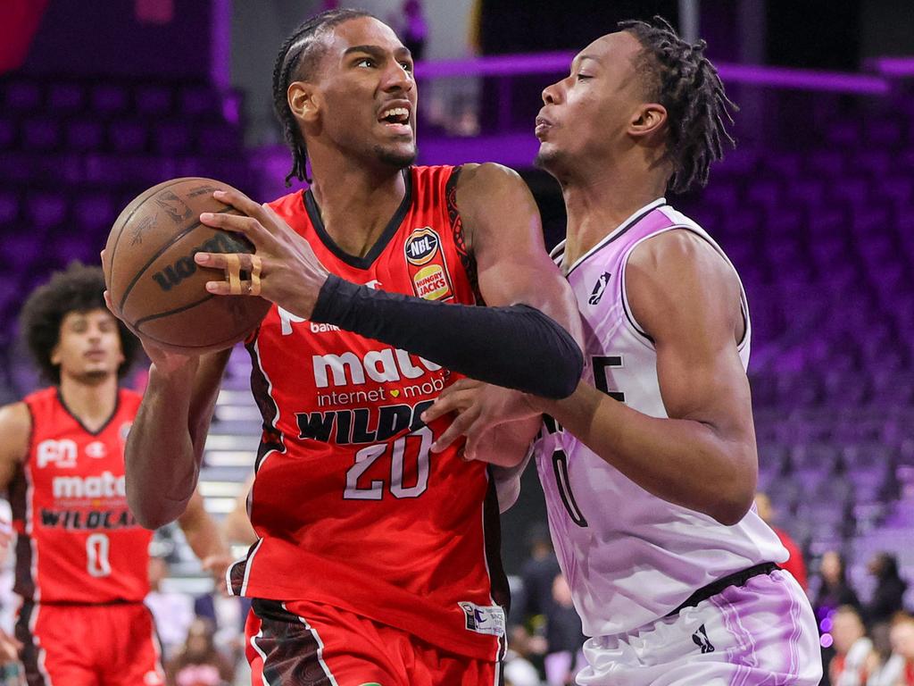 Alex Sarr dominated the G League Ignite and turned himself into a top-five NBA draft candidate in Perth. Picture: Getty Images/AFP