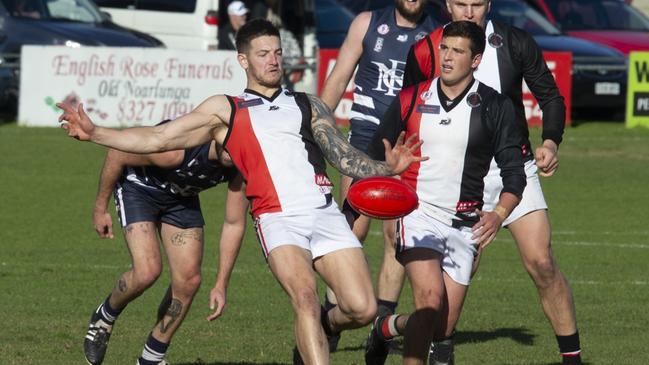 Christies Beach v Noarlunga action shots. Picture - James Baker Photography