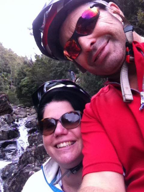 Ms Noye and Mr Oliver in the great outdoors. Picture: SUPPLIED