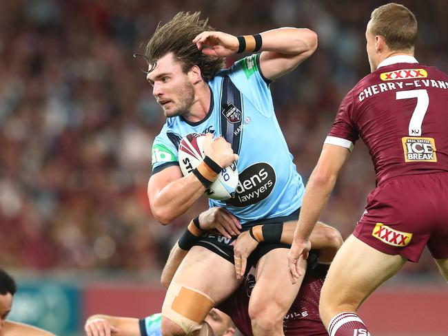 Angus Crichton is in contention for a recall to the Blues. Picture: Chris Hyde/Getty Images