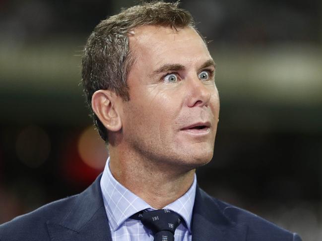 SYDNEY, AUSTRALIA - MARCH 29: Former AFL player Wayne Carey looks on during the round two AFL match between the Sydney Swans and the Adelaide Crows at Sydney Cricket Ground on March 29, 2019 in Sydney, Australia. (Photo by Ryan Pierse/Getty Images)