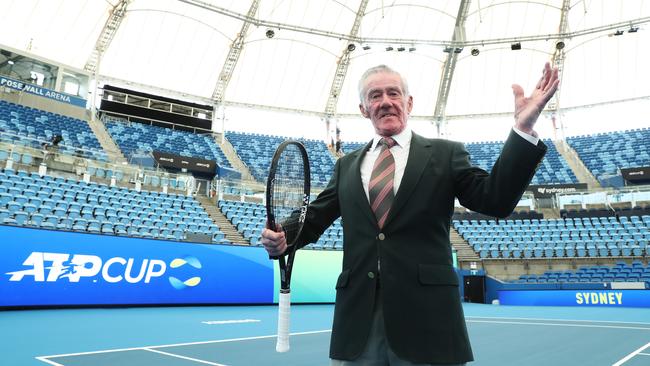 Australian tennis great Ken Rosewall is being pursued by KPMG in a civil action over the BBY collapse. Picture: Brett Costello