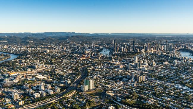 An aerial shot of Brisbane by Lumina group.