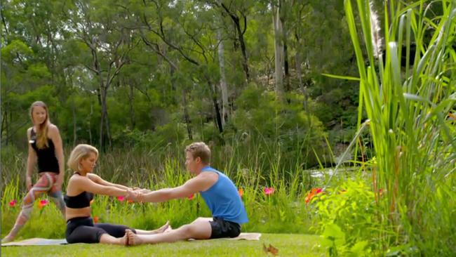 Deadset yoga super star, Richie. (pic: Channel Ten)