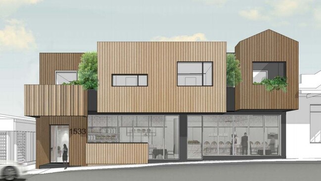 The design for the development at 1533 Burwood Highway, Tecoma.