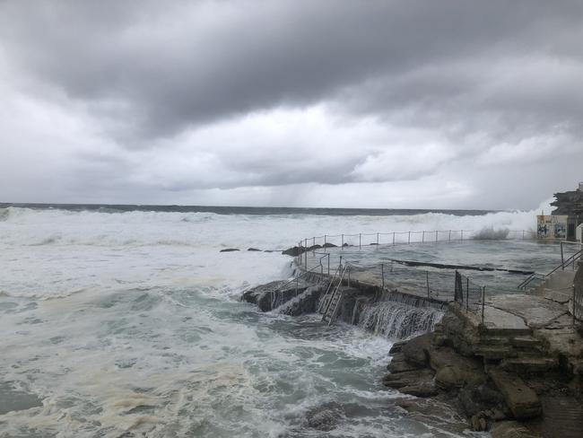 Bronte Beach is experiencing wild weather.