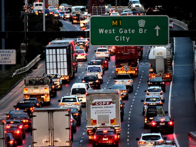 Melbourne’s West Gate Freeway will be hit with major delays this summer. Picture: Nicole Garmston